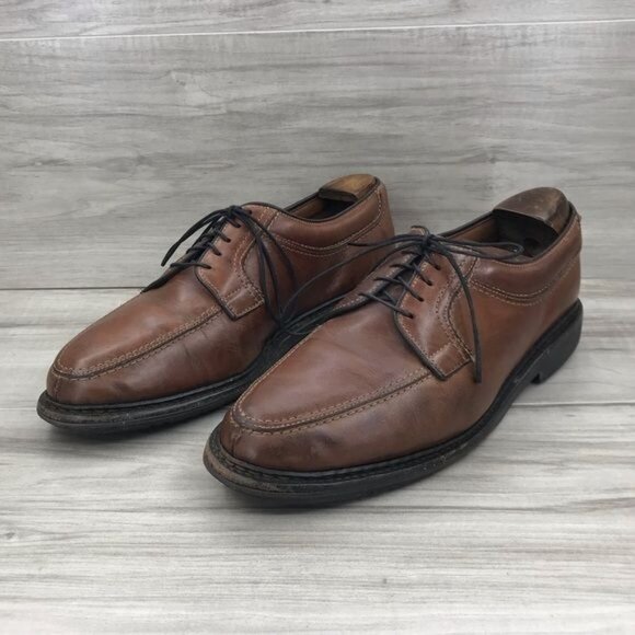 Allen Edmonds Shoes Mens 8.5D Wilbert Brown Leather Derby Oxford